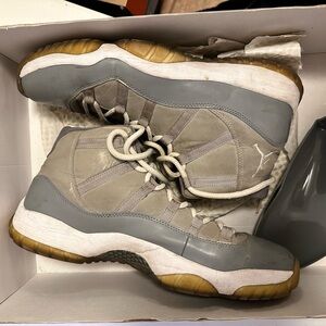 Cool Grey Jordan 11s with box size 14